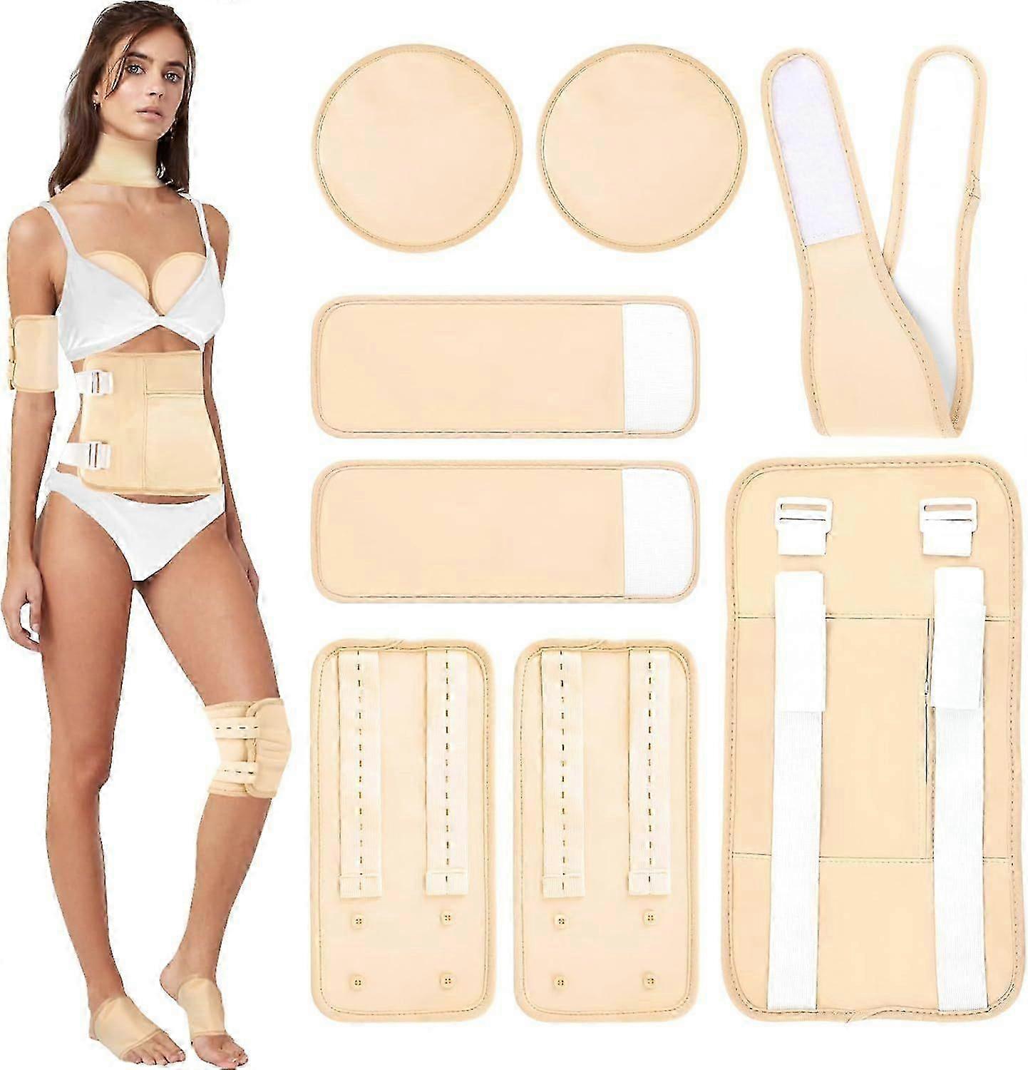 Rizinusölpackung, 8 Stück wiederverwendbares Rizinusölpackungsset Bio-Baumwollflanell