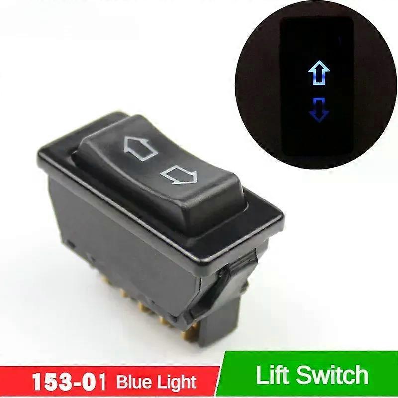 Universal Auto Car Power Window Switch Lifting Switch 5 Pin DC 12V 20A Blue/Red/Green Light Color