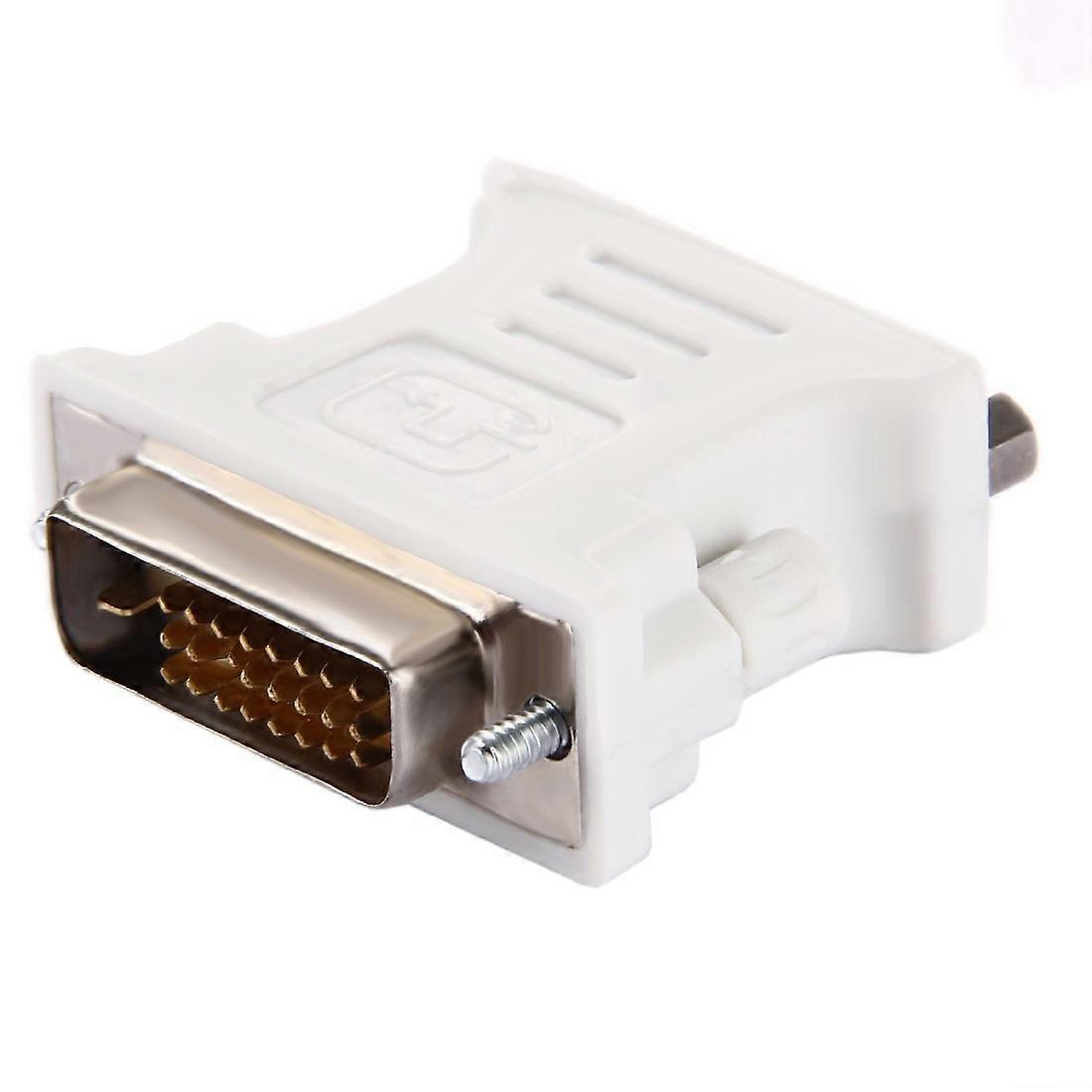 DVI 24+1 καρφίτσα αρσενικό σε VGA 15Pin θηλυκό προσαρμογέα (λευκό)