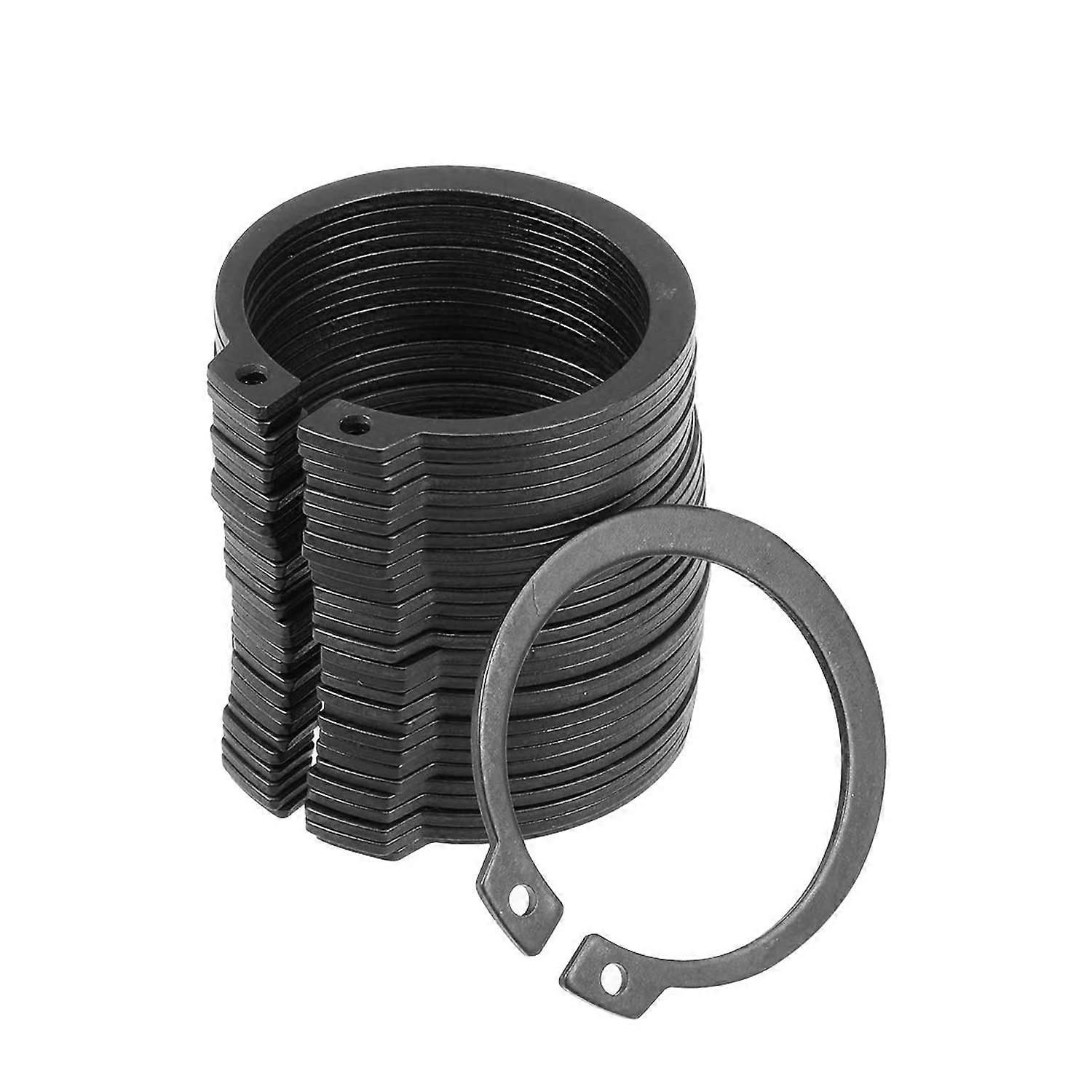 30 Pcs Black External Circlips for Automobiles and Electrical Appliances 25mm