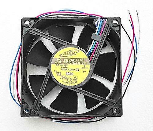Case Fans  for ADDA 8025 8cm Fan 4-Wire Speed Regulation ad0812xb257b04 Double Ball 12V 0.45a