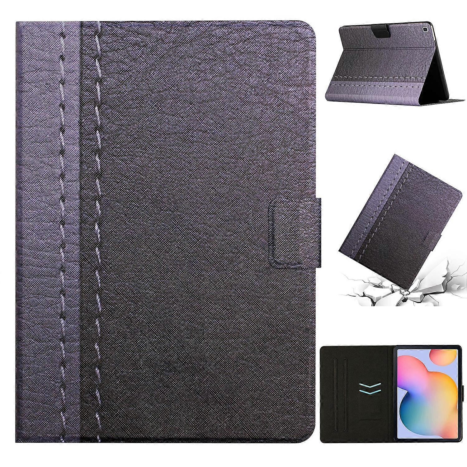 For Samsung Galaxy Tab A7 10.4 2020 T500 Stitching Solid Color Smart Leather Tablet Case