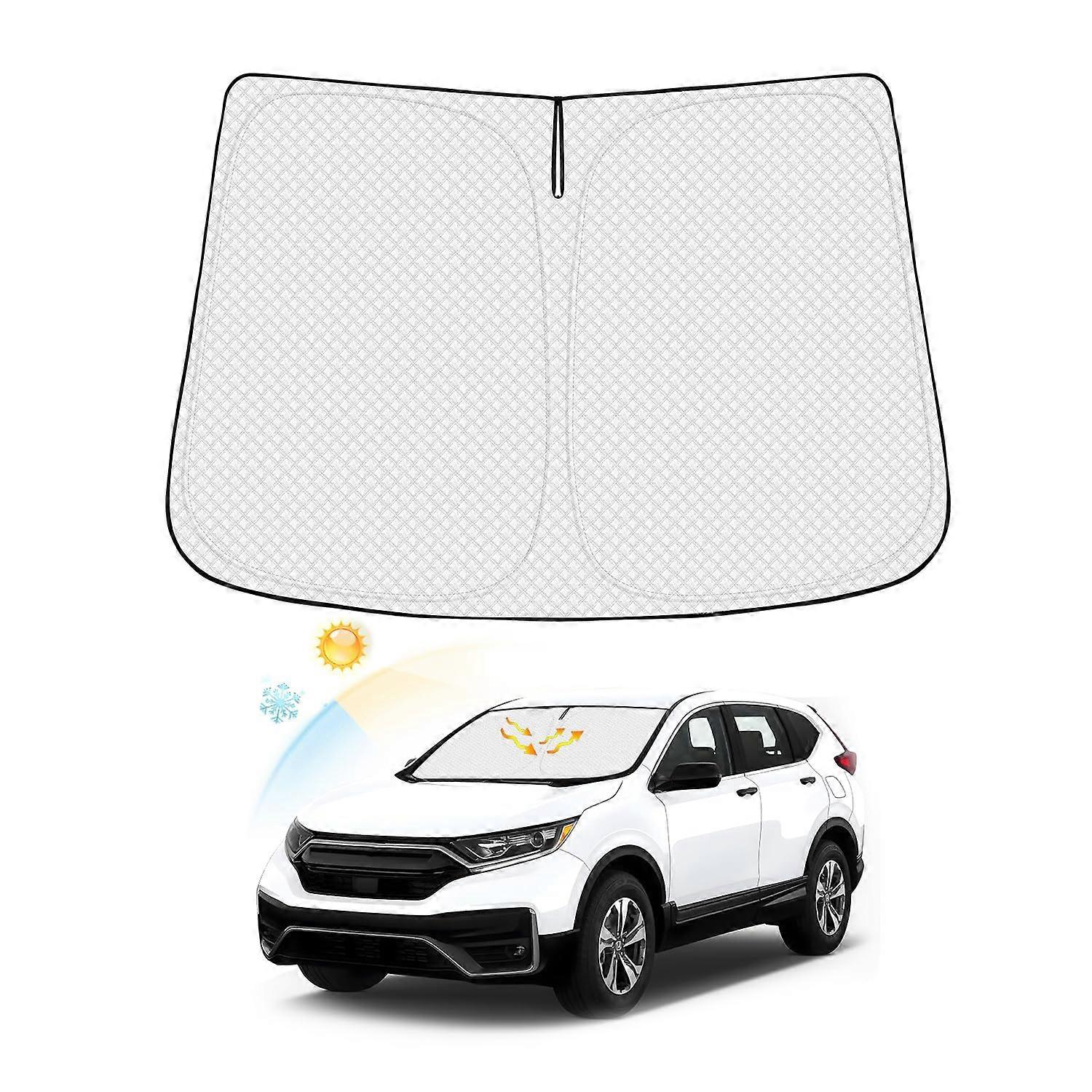 Windscreen Sun Shade for Honda CR-V 2017-2023 | Thick 6-Fold Design | UV Protection | Custom Fit CRV Accessory