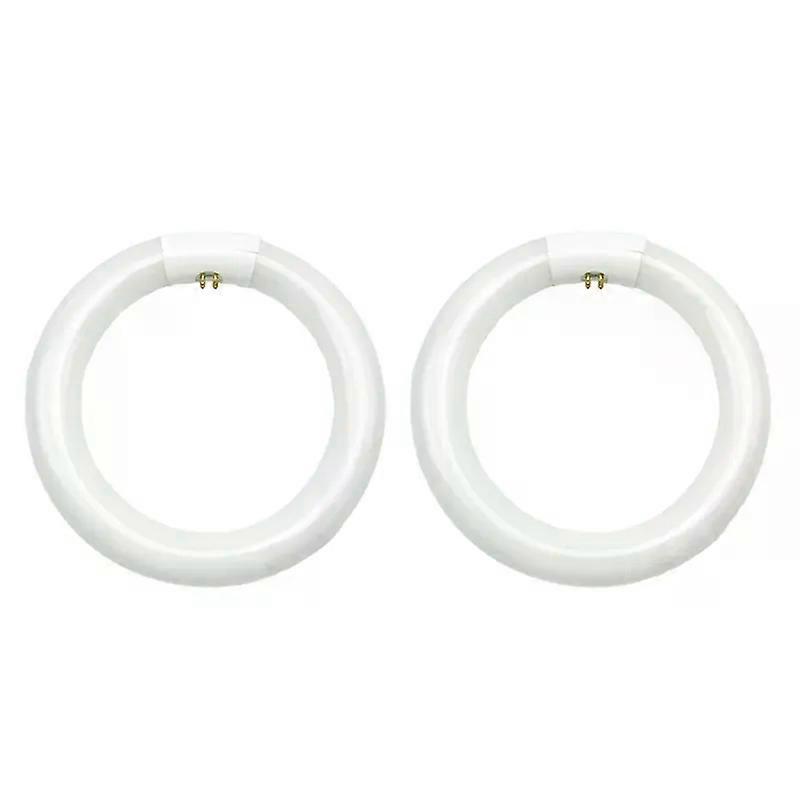 A76X-2Pcs FC8T9/CW Circular Fluorescent Light Bulb 8Inch Round T9 22W Circline Bulbs Replacement For Circle Ceiling Fixture