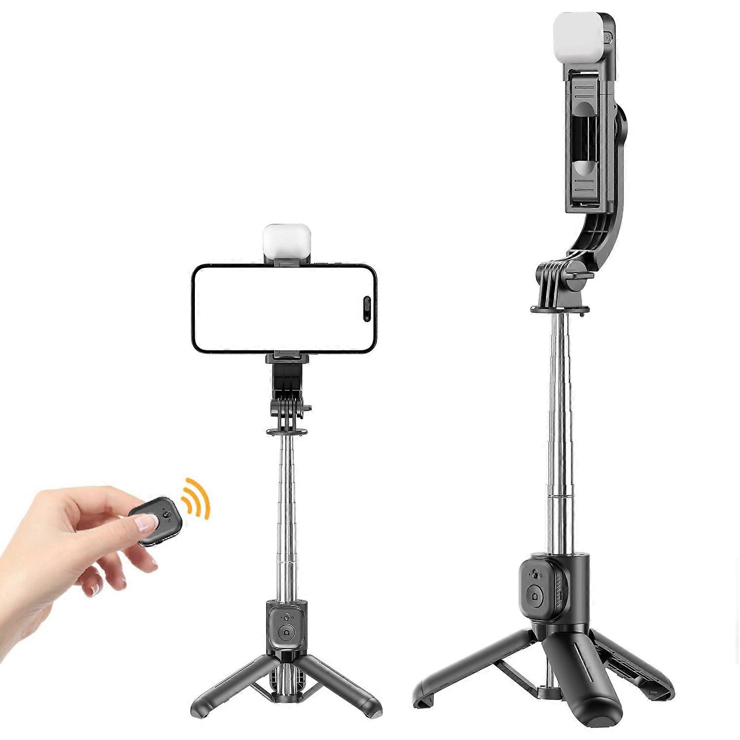 Q21S Mini Detachable Bluetooth-Compatible Selfie Stick Smartphones Extendable Tripod Stand