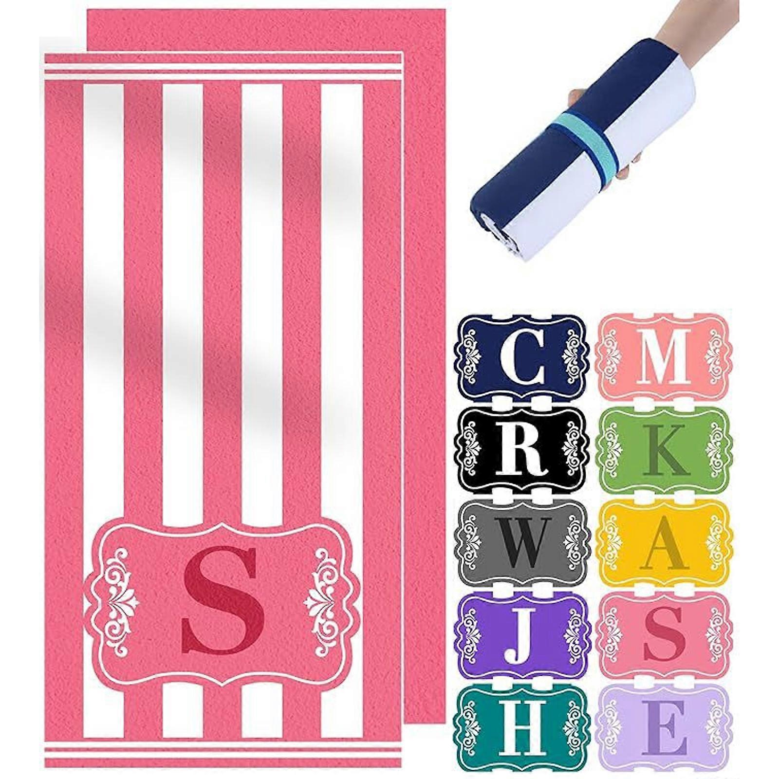 Oversized Beach Towels Blanket Pool Swim Towel Personalized Custom Customized Sand Free Quick Dry Compact Lightweight Foldable Double Sided Printed