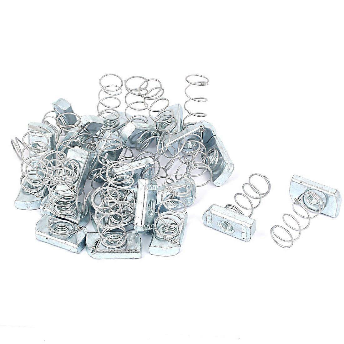 IIVVERR 25pcs M10 Zinc Finish Spring Strut Channel Nuts for B-Line Channels