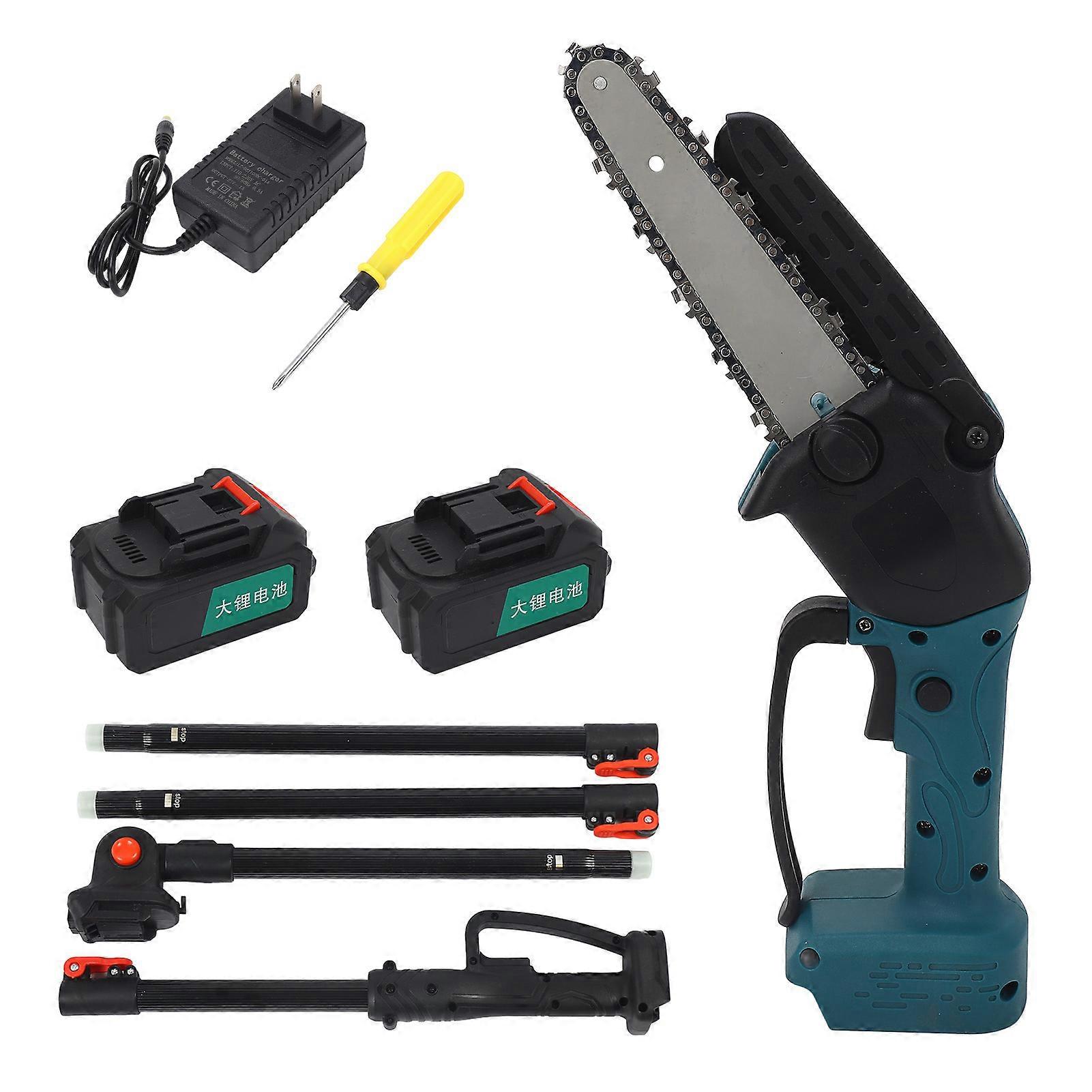 Chain Saw Professional Efficient Rechargeable Handheld Electric Chainsaw for Wood Cutting Tree Trimming 110‑
