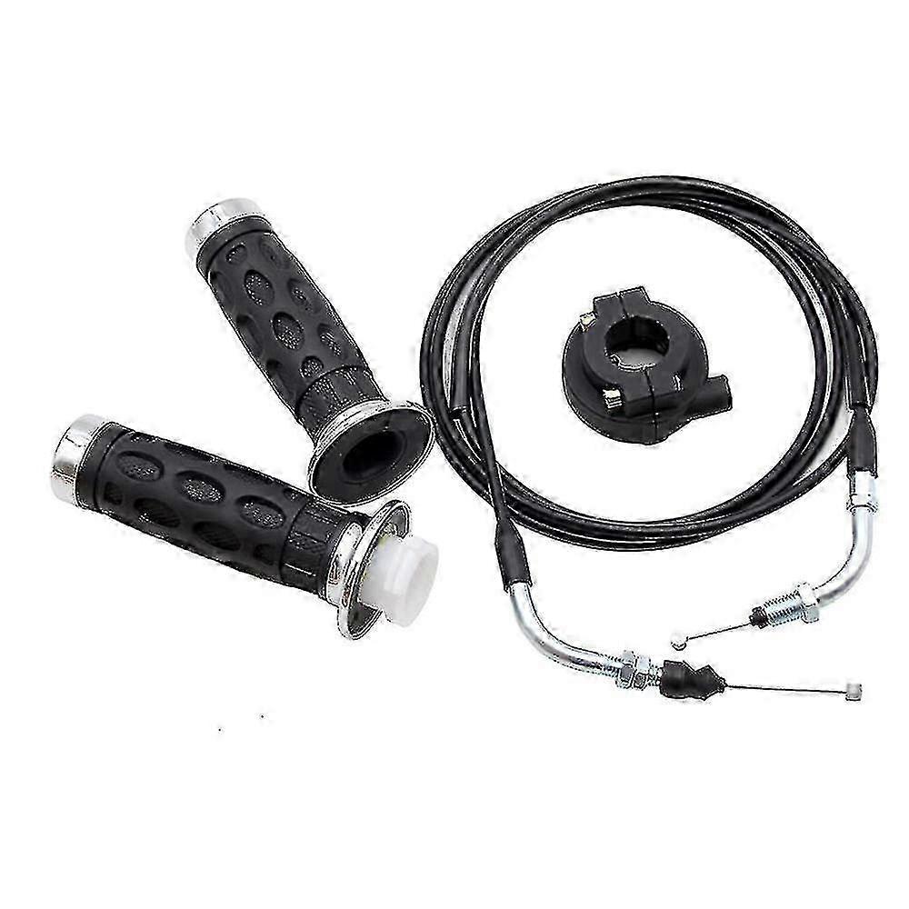 Gy6 Engine Compatible Twist Grip Throttle Set with Long 78" Cable