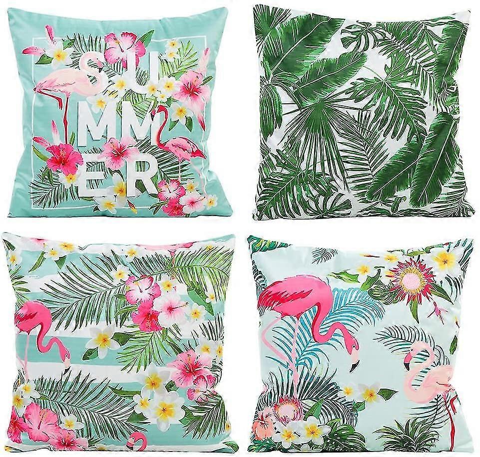 Housses Green Leaf Soft Silk Simulation Taie d’oreiller