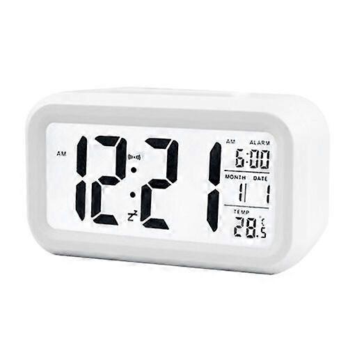 Alarm Snooze Electronic Smart Clock Night Light Thermometer Digital LED Display