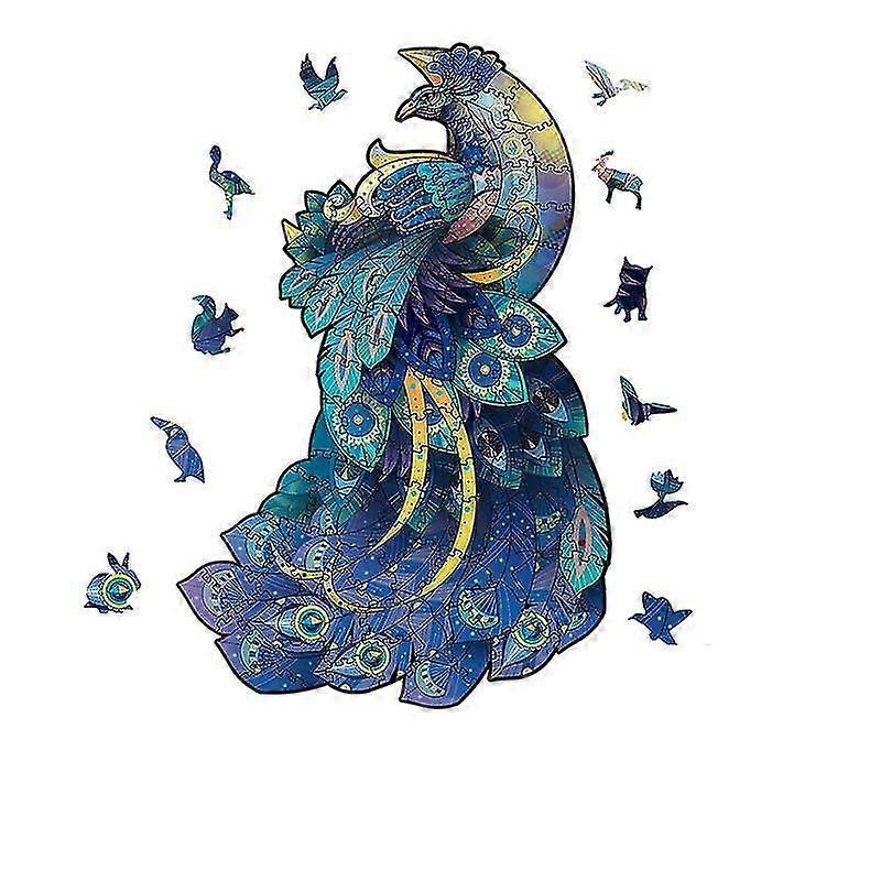 Peacock Irregular 3D Animal Puzzle 300 Pezzi (grande)
