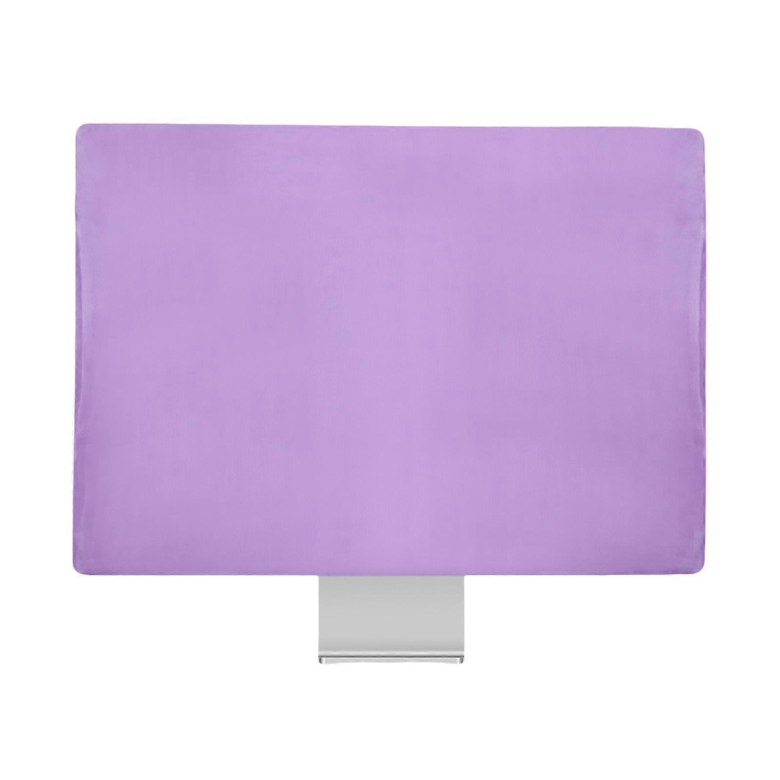 24inch LCD Screen Dust Cover Spandex Cloth Protector Home PC Desktop Computer Computer Screen Protective Sleeve Purple