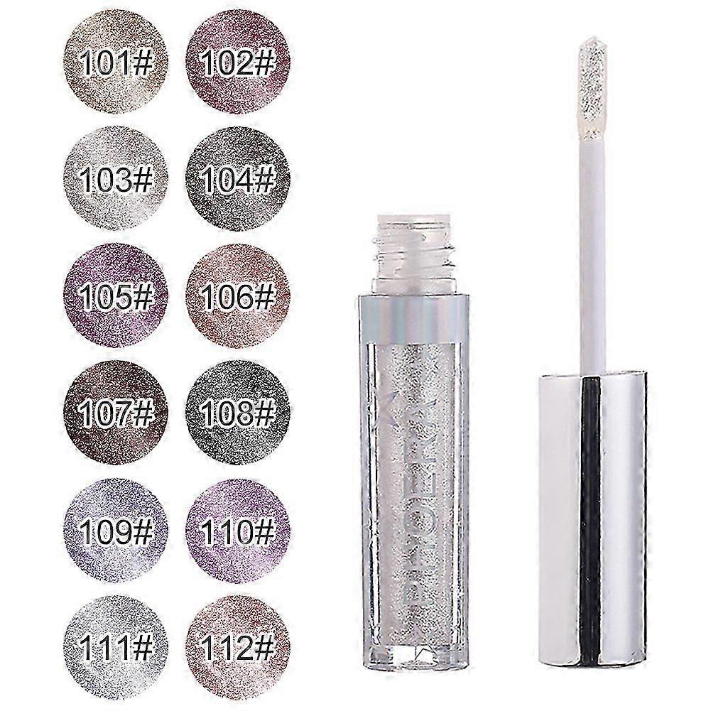 16 Colors Portable long lasting the shadows cosmetics Radiant Liquid Eyeshadow