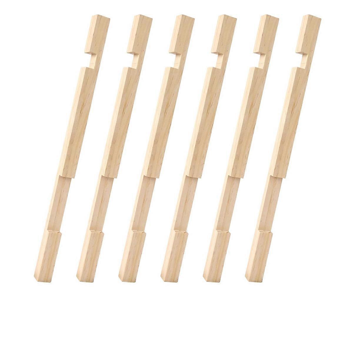 Beehive Entrance Reducer,6 Pack Wooden Hive Entrance Reducer 10 Frame Beehive Supplies with 2 Size Openings Control Warm