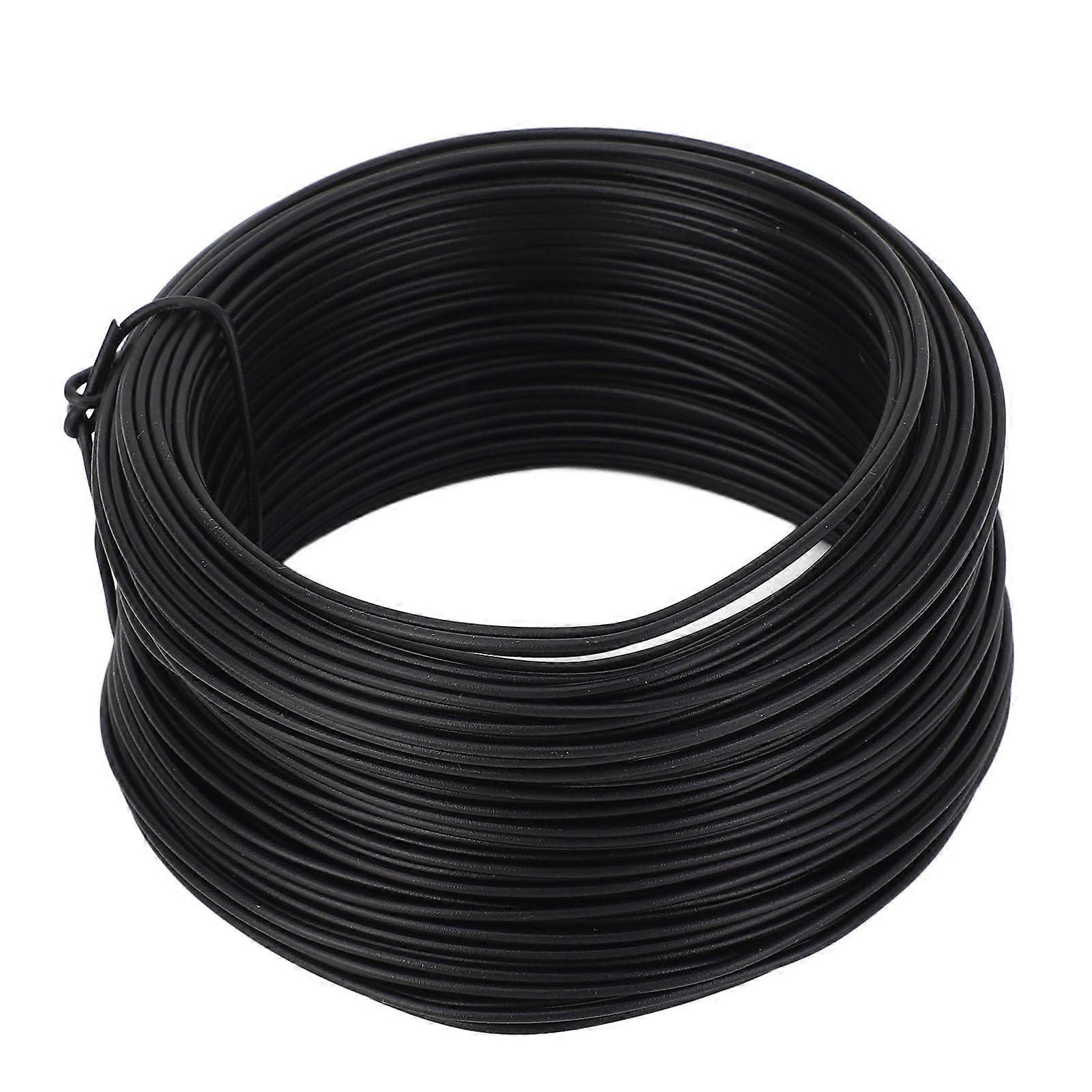 Electro Galvanized Iron Wire, 40m Round PVC Covered Binding Wire Reusable Tie Wire Used in Binding Tasks (3fn9e6bwgq11)