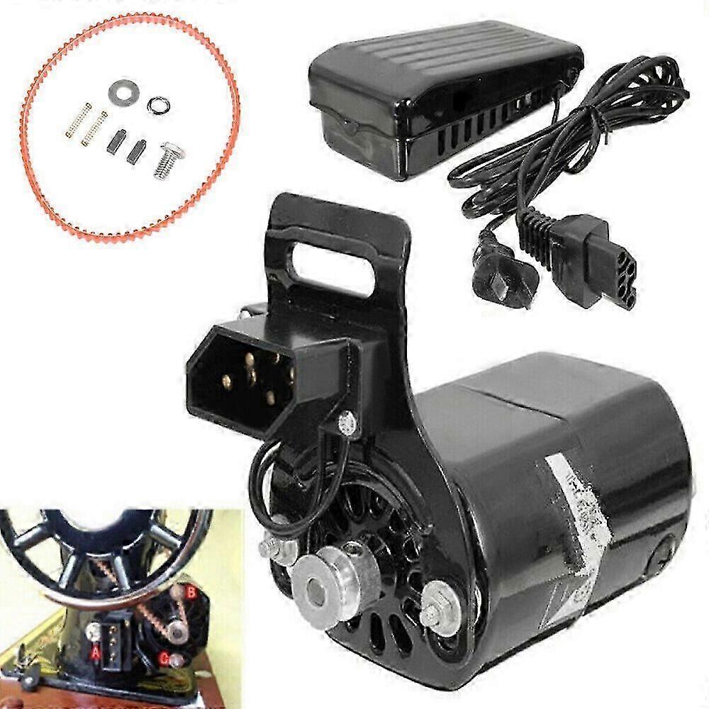 Moteur de machine à coudre 220V avec pédale de remplacement pour vieille machine à coudre domestique 180W 0.9A