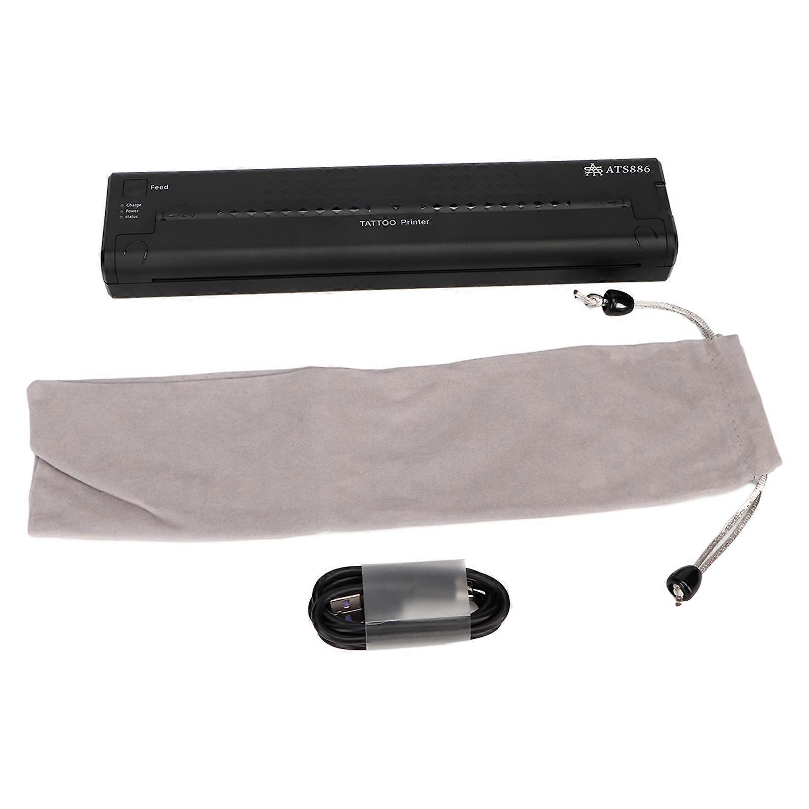 Mini Thermal Tattoo Transfer Copier Clear Patterns Tattoo Transfer Printer with 1200mAh Battery