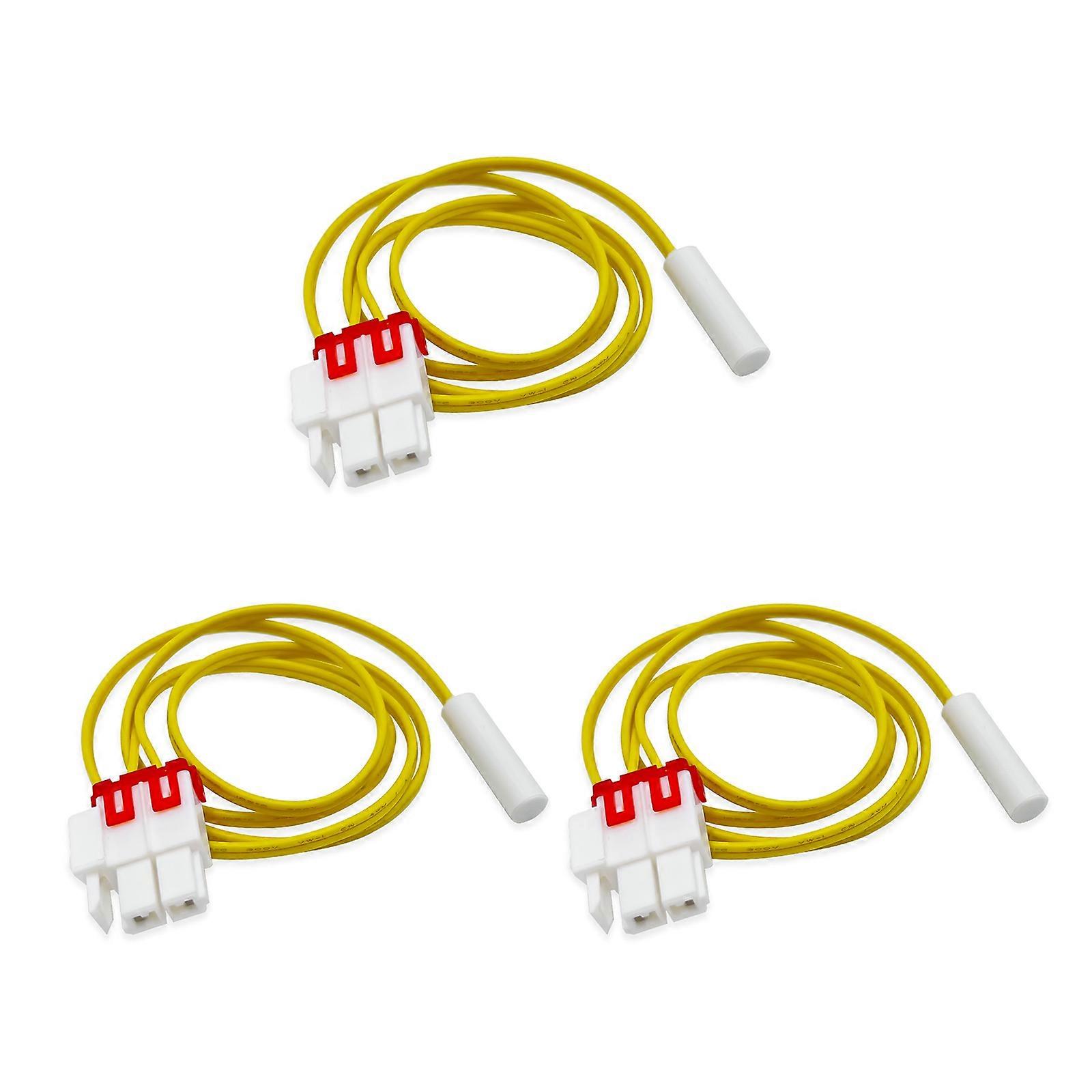 3 Pack Multifuntional Refrigeration Temperature Sensor Probe Defrost Function Probe Replacement Part Home Appliance Part