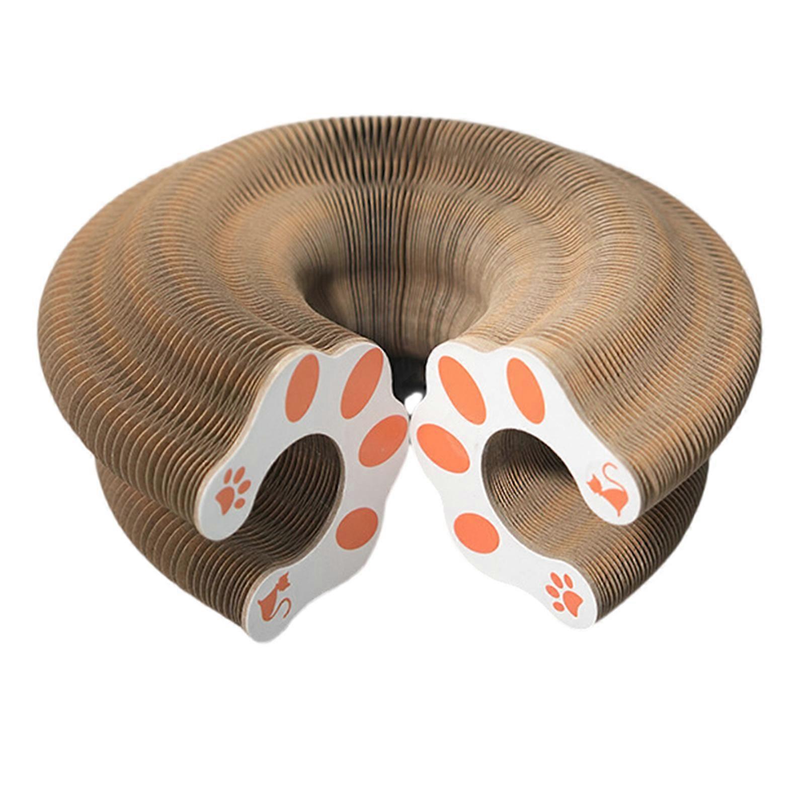 Folded Cats Scratching Pad Magnetic Cats Scratchers Cats Scratching Board with Bells for Felines Fun