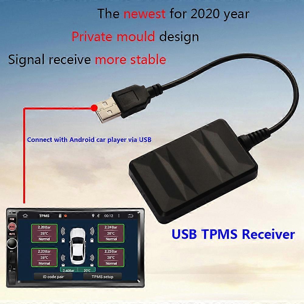 USB Tire Pressure Monitor for Android Navigation Tire Pressure Monitoring Alarm System/Wireless Digi