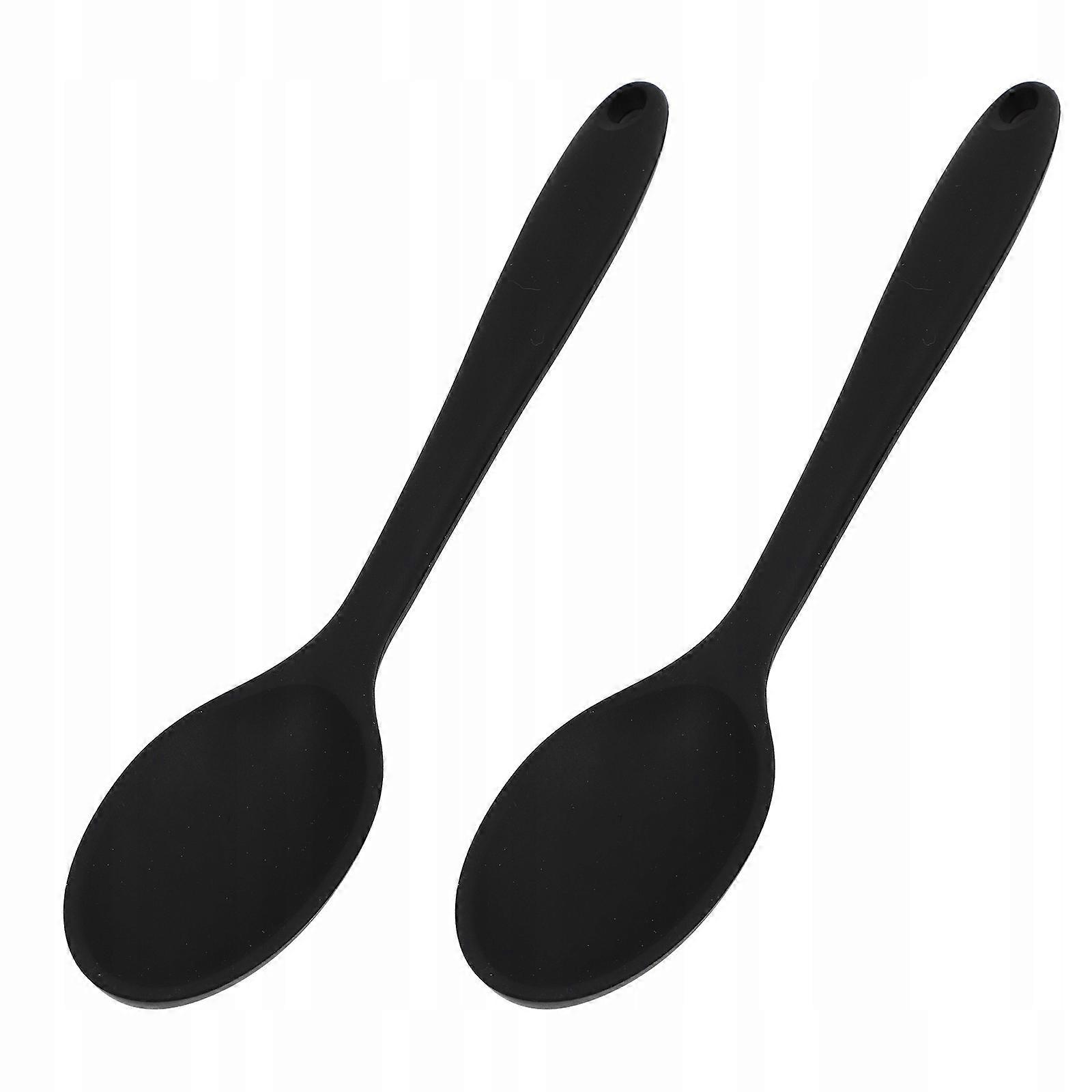 2pcs Kitchen Silicone Cooking Spoons