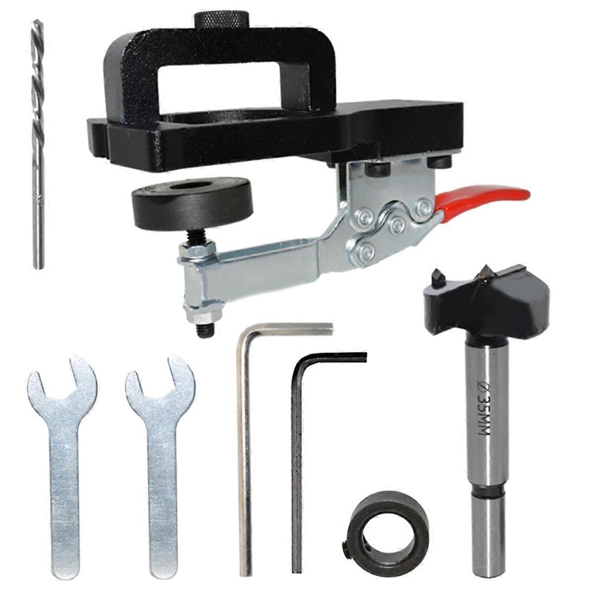 Cabinet Hinge Drilling Hole Puncher 35mm Drill Guide Locator