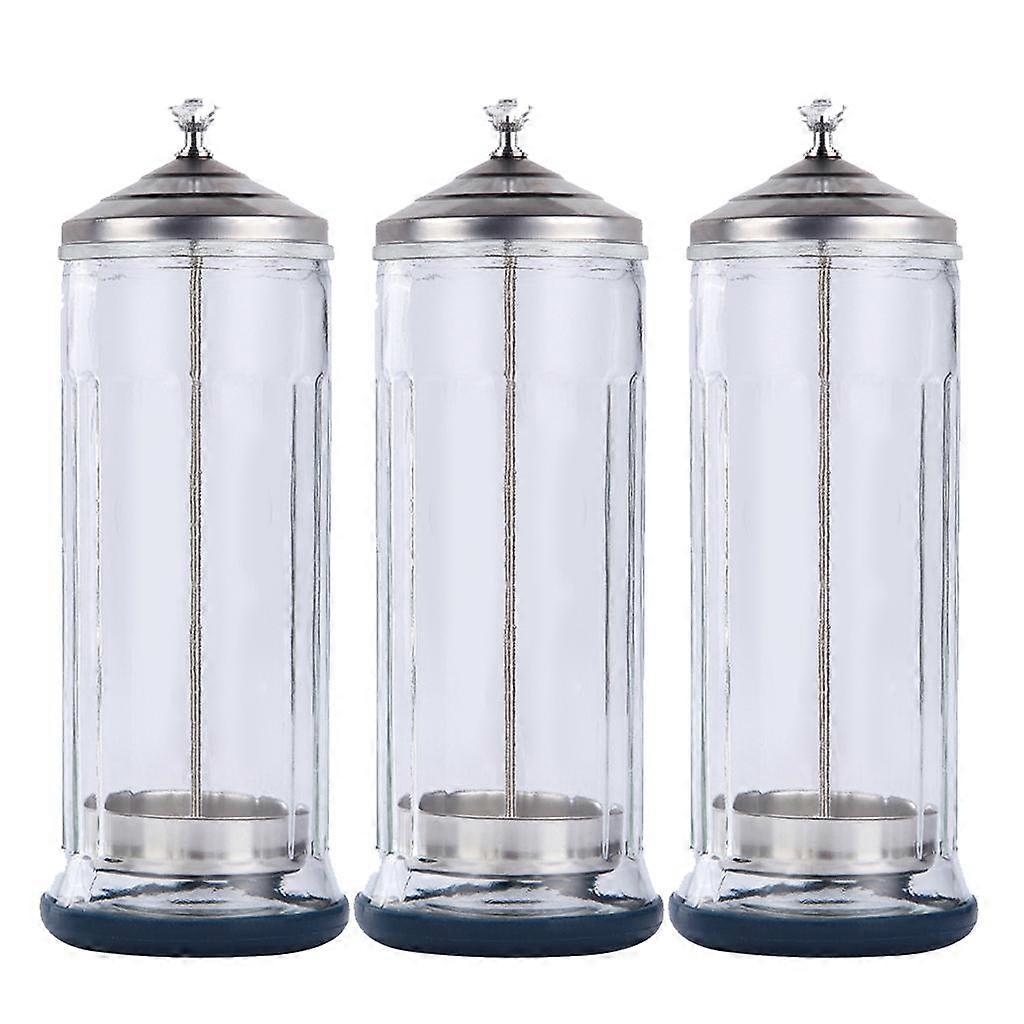 3x Salon Barber Jar Container Jar Cup Bottle Large