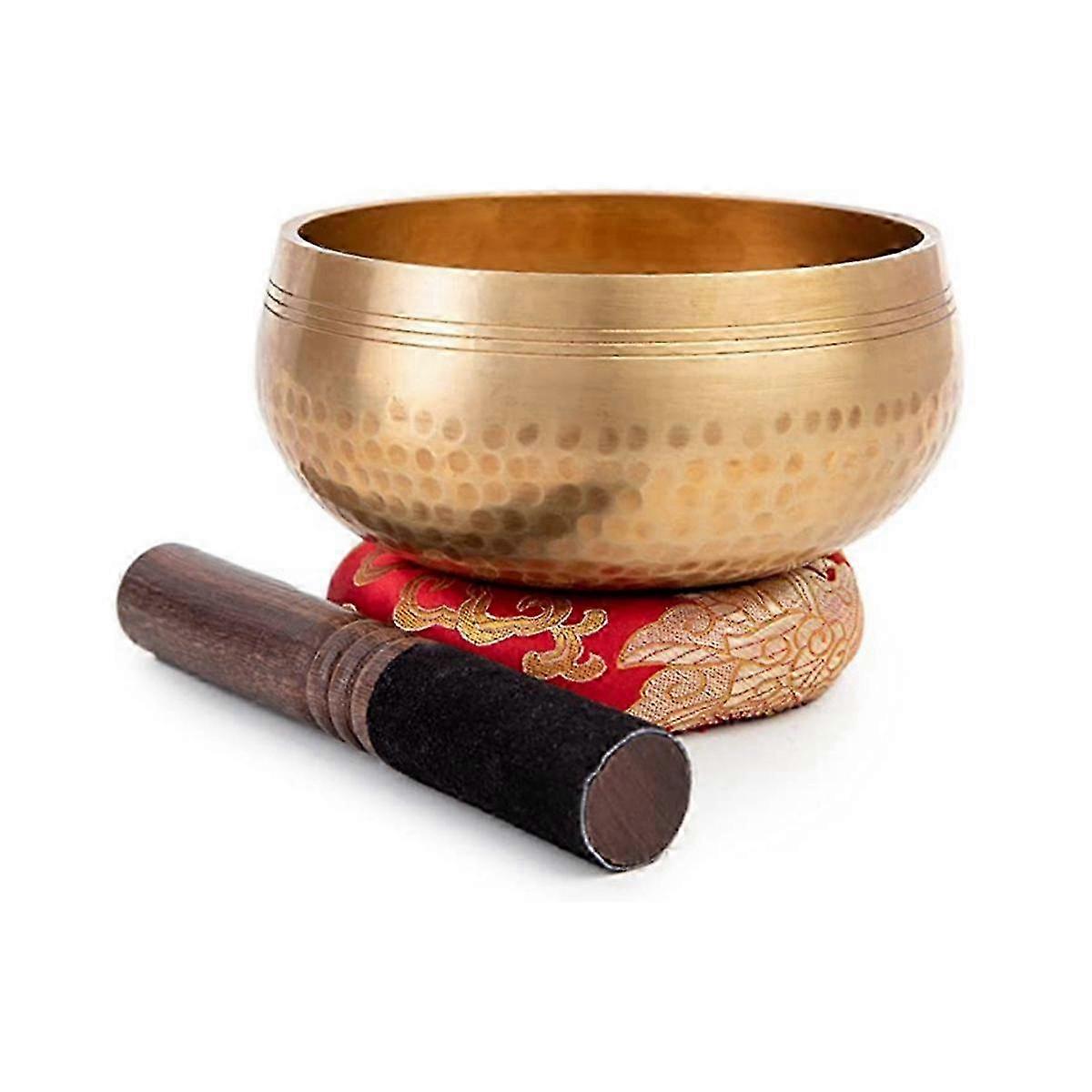 Tibetan Singing Bowl Set - Easy to Play for Beginners - Handmade Mindfulness Meditation Overall Sou