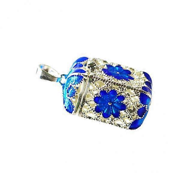 2-7pack Aromatherapy Copper Locket Essential Oil Aroma Perfume Pendant Rectangle