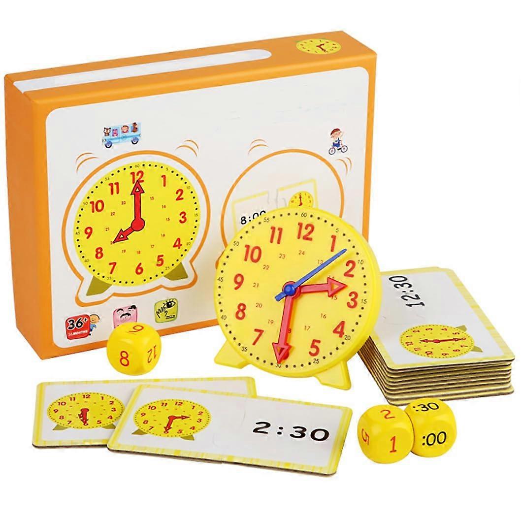 Analog Clocks. Time Activity Set. Tactile Learning, Homeschool Ref: 7372