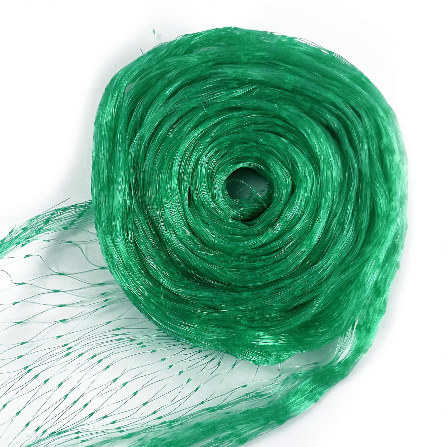 Garden Netting, Durable Woven Pond Net, Reusable Bird Protection for Fruit Trees and Flowers, Green Color