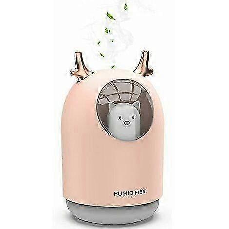 Silent Ultrasonic Air Humidifier for Baby Room with Essential Oils Diffuser, 7 Color Lights, 12H Auto Shut-Off, 300ml Capacity