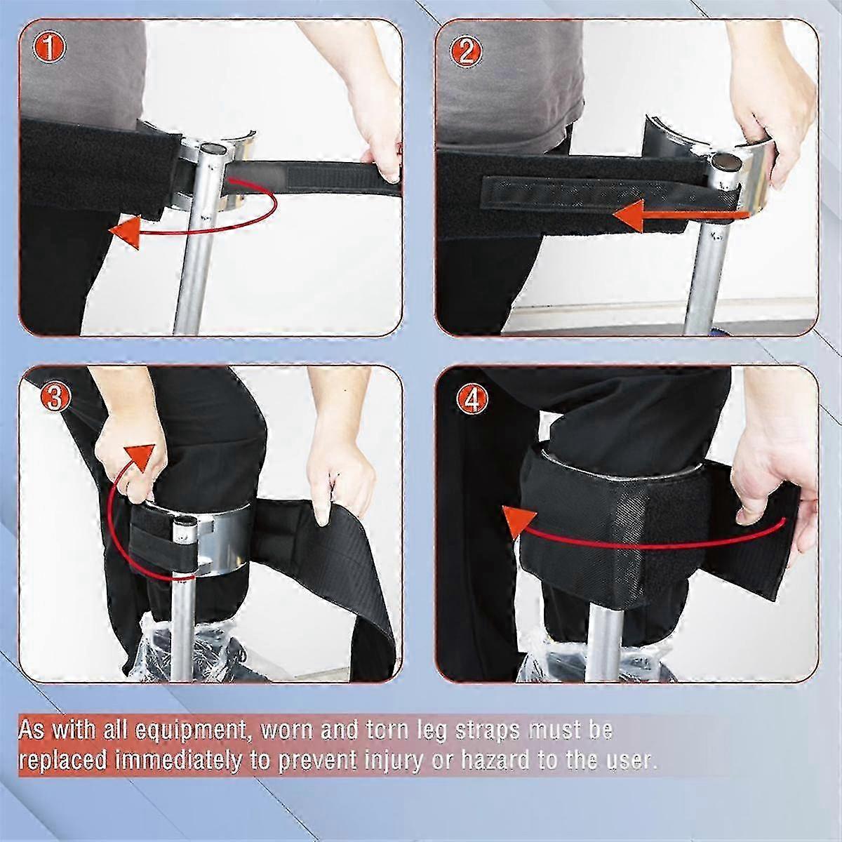 Comode fasce imbottite per le gambe larghe per vari trampoli, 1 paio