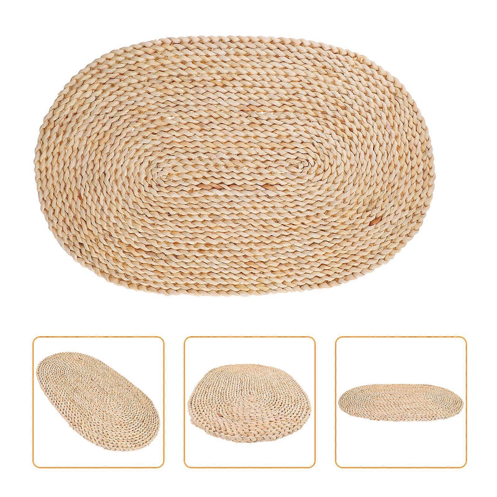 Circular Braided Mats, Table Guard, Handwoven Natural Look