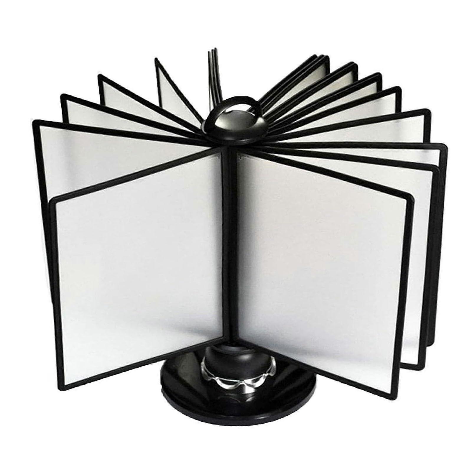 Rotatable Desk Display Board System, 20 DoubleSided Panels, Desktop Flip Display