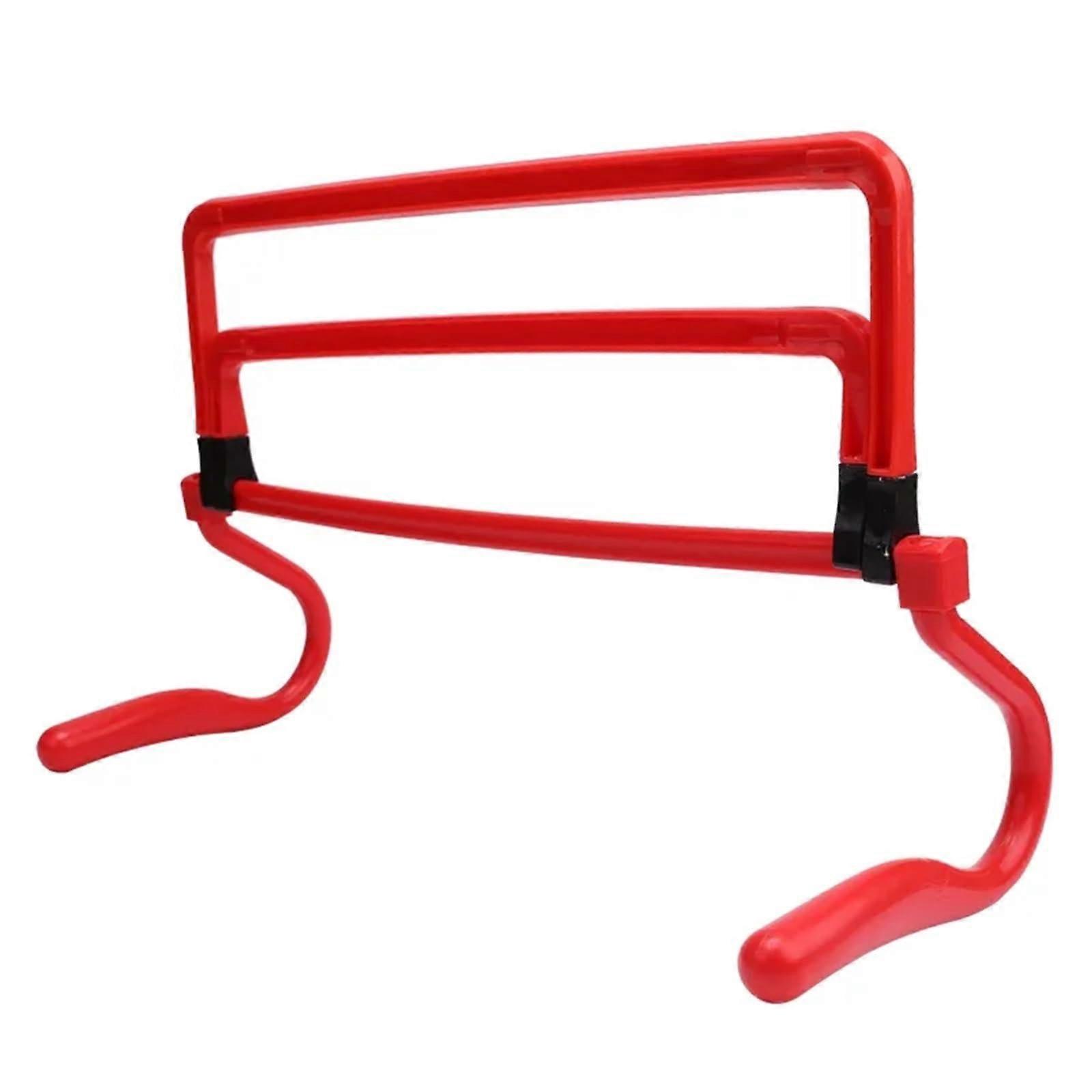 Training Hurdles 1PC FourSpeed Color Adjustable Hurdle MultiFunctional Small Hurdle Football Training Equipment Speed Obstacle Hurdle Jump(Red) Rot