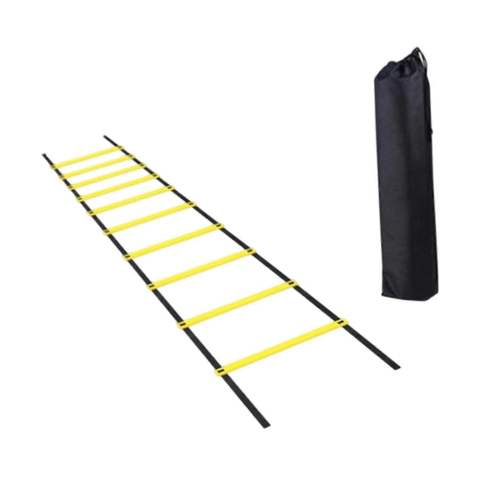 Agility Ladder with Carry Bag, Foldable Jump Hurdles for Balance Fitness Training, Flexible Workout, Instant Setup