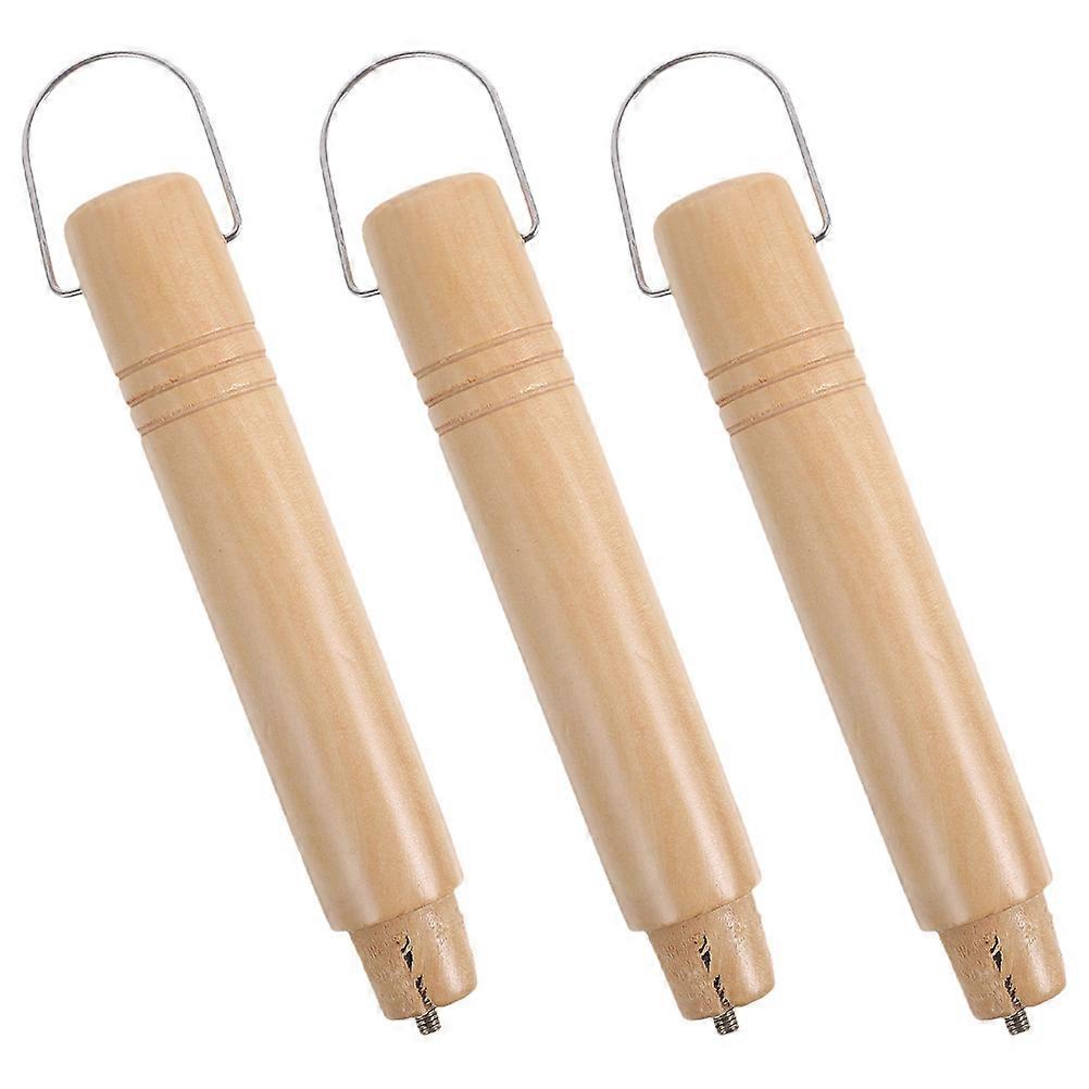 Universal Pan Handle Replacement Iron and Wood Prevent Slipping for DIY Enthusiasts 3Pcs