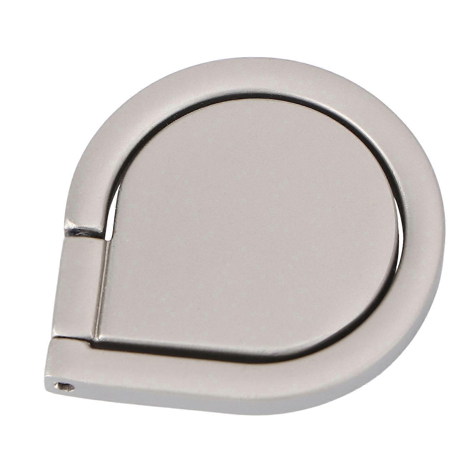 Flame Shape Rotating Metal Phone Ring Holder Elegant Grip Bracket for Comfortable Viewing, Stylish Silver Design for Family & Friends