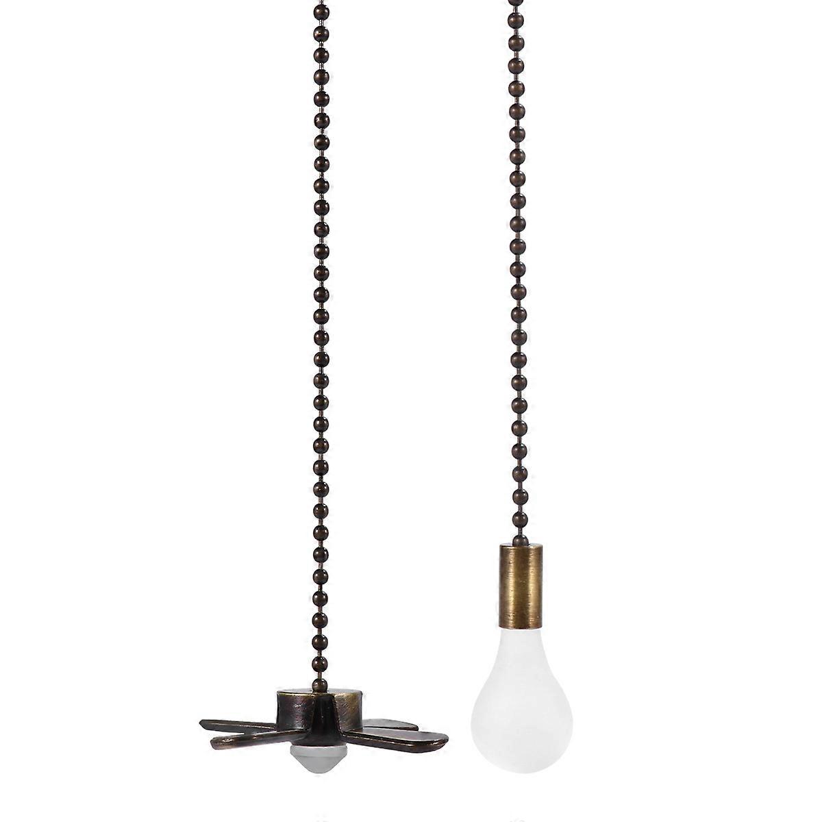 2pcs Ceiling Fan Pull Chain Pendant Lamp Extension Cable Vintage Fan Lighting Accessory