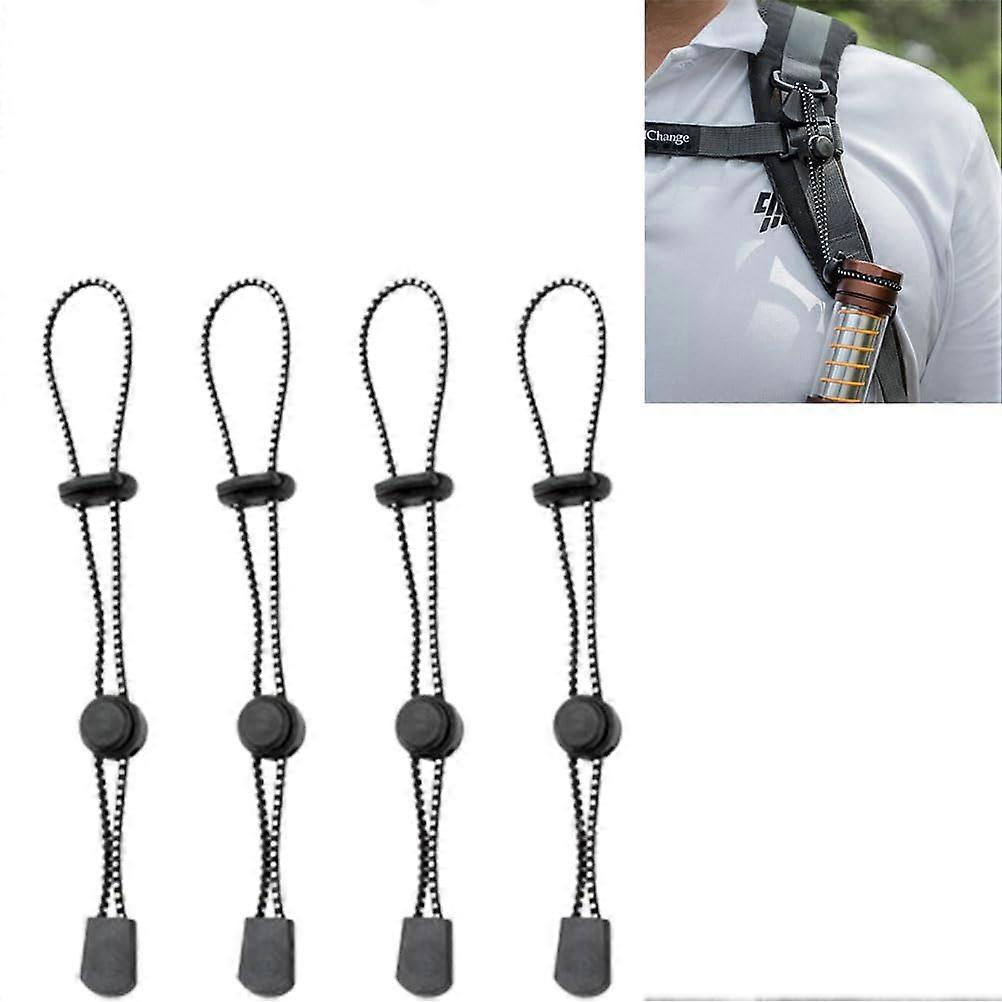 4 Pieces Backpack Walking Stick Holder Trekking Hiking Pole Attachment Cord Rope Ref: 3905