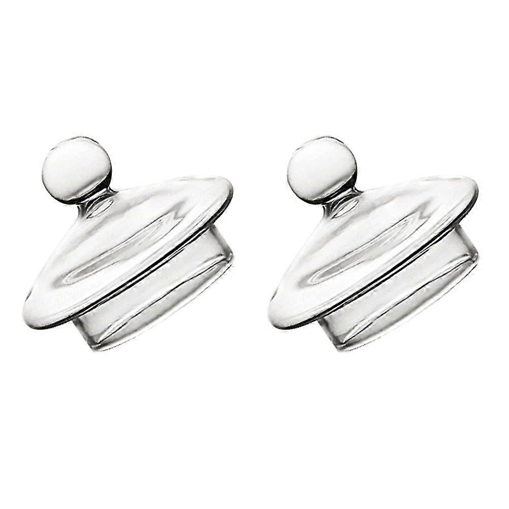 Leakproof Cup Lid For Water Glasses Crystal Shape 2Pcs