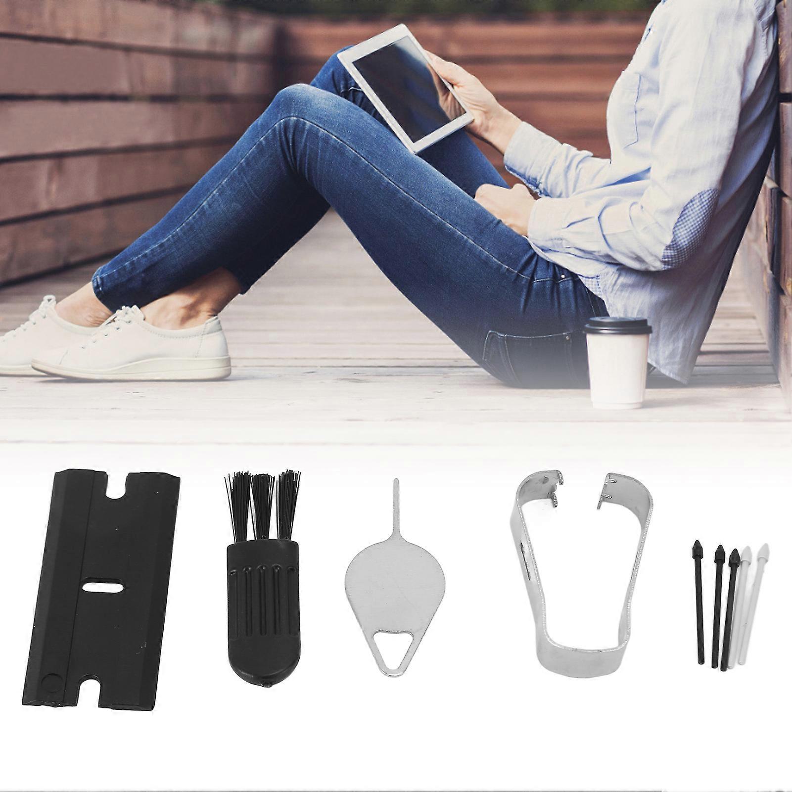 4 Sets Stylus Tips for Galaxy Tab S9 S9+Plus S9 Ultra S9 FE Smoothly Stylus Replacement Tips Black Gray 