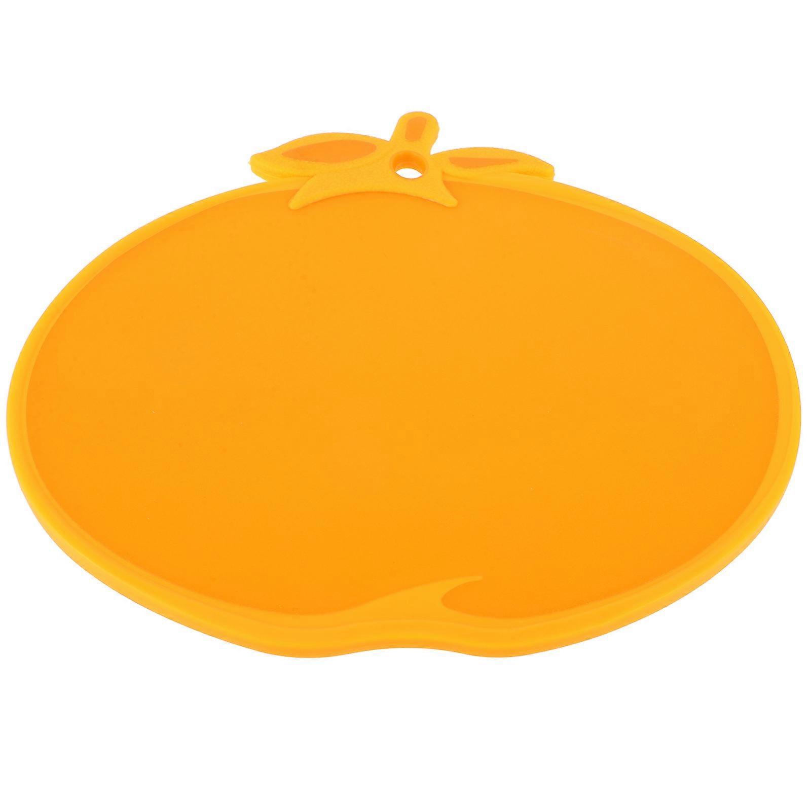 Μικρή σανίδα κοπής Μίνι Fruit Vegetable Meat Bread Cutting Kitchen Supply Orange 28.00X27.40X0.50CM Άχυρο 1Pack