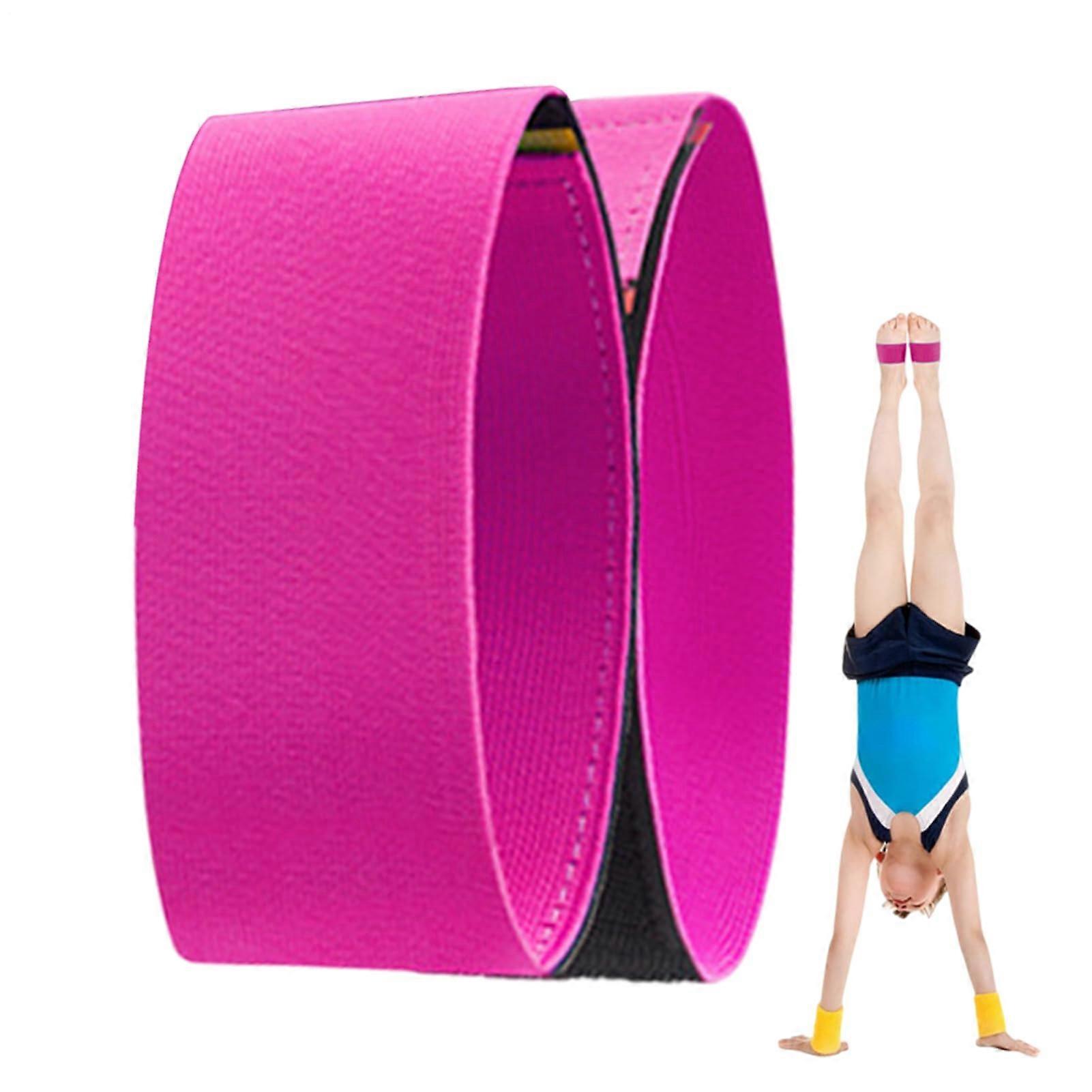 Gymnastics Adhesive Toes, Sticky Toes, Dance Adjustable Bands, Strong Hold, Versatile Backward Salto Training for Adults, Beginners Rosa