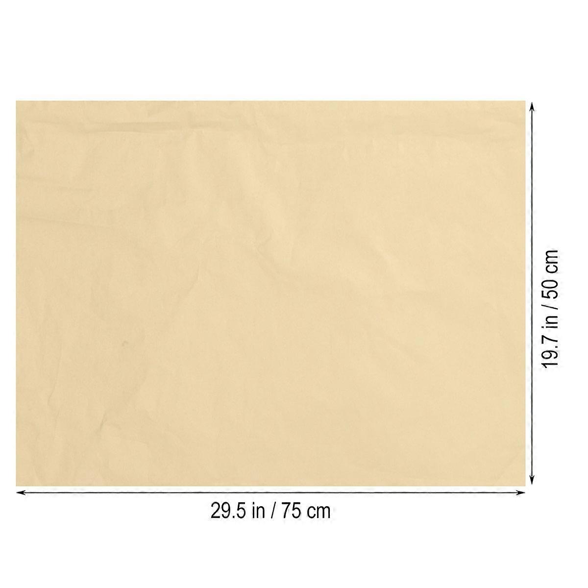 Bouquet Wrap Paper Golden Rectangular Semi-Transparent Flower Wrapping General Users 50*75cm 20Pack