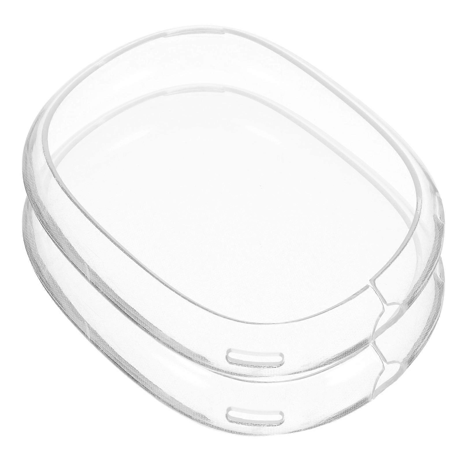 Headphone Protective Cover Enclosed Case Style Compatible for AirPods Max Transparent 10.5X8.6X2.5CM Charging Without Removal 1Pair