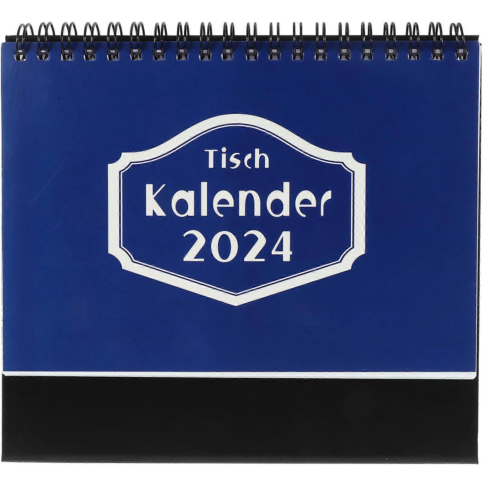 Paper Desktop Calendar – Decorative Standing Month Calendar for Office, Home and Dormitory Use, Space Saving Design with Bright Colors and Smooth Feel