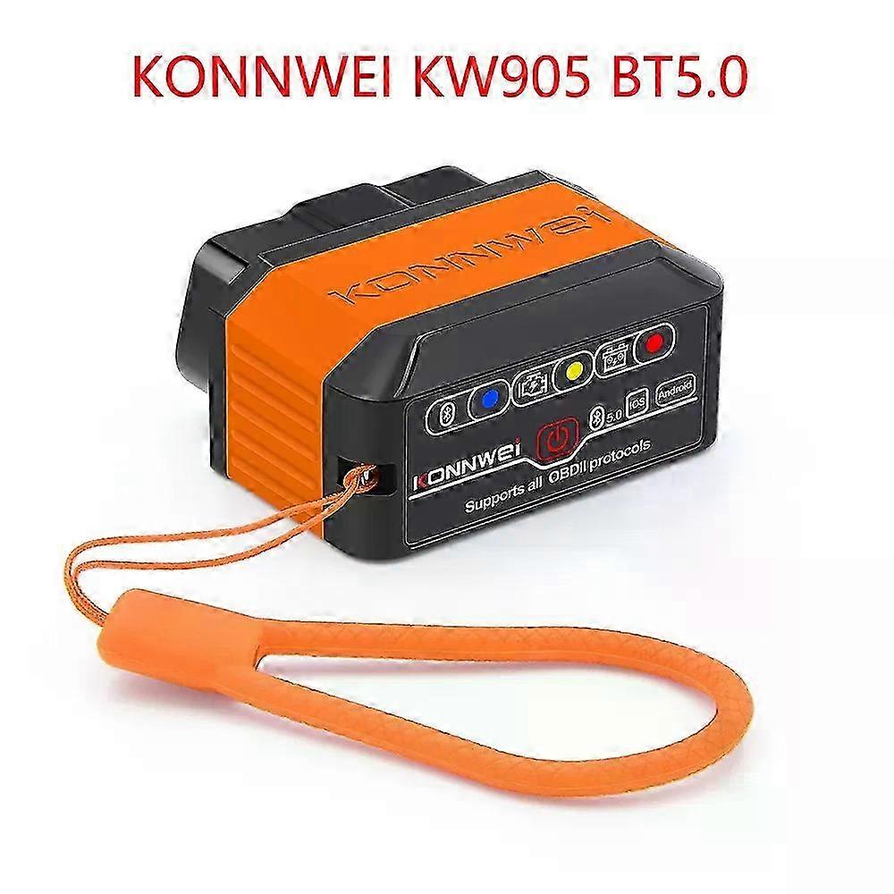 Skaner czytnika kodów Bluetooth OBD2 kompatybilny z różnymi markami dla systemu Android i iOS, narzędzie diagnostyczne z technologią ELM327 V1.5